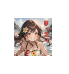 常夏サンシャインガール（個別スタンプ：12）