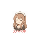 癒し系メイドちゃんのLINEスタンプ4（個別スタンプ：3）