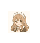 癒し系メイドちゃんのLINEスタンプ6（個別スタンプ：7）