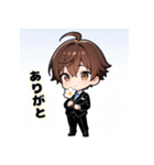 プチ男子の感情100%の日常！（個別スタンプ：4）