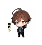 プチ男子の感情100%の日常！（個別スタンプ：5）