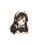 癒し系メイドちゃんのLINEスタンプ1（個別スタンプ：16）