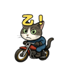 バイク猫のぶんた（個別スタンプ：8）