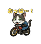 バイク猫のぶんた（個別スタンプ：9）