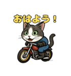 バイク猫のぶんた（個別スタンプ：14）