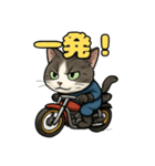 バイク猫のぶんた（個別スタンプ：22）