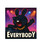 繋げて！BLACKラビット！！（個別スタンプ：1）