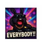 繋げて！BLACKラビット！！（個別スタンプ：9）