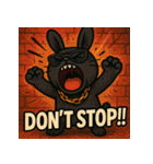 繋げて！BLACKラビット！！（個別スタンプ：10）