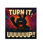 繋げて！BLACKラビット！！（個別スタンプ：16）