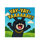 繋げて！BLACKラビット！！（個別スタンプ：24）