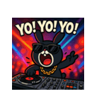 繋げて！BLACKラビット！！（個別スタンプ：33）