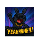 繋げて！BLACKラビット！！（個別スタンプ：36）