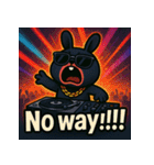 繋げて！BLACKラビット！！（個別スタンプ：37）