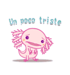 かわいいウーパールーパー(スペイン語)（個別スタンプ：12）