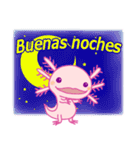 かわいいウーパールーパー(スペイン語)（個別スタンプ：15）