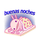 かわいいウーパールーパー(スペイン語)（個別スタンプ：16）