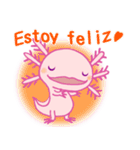 かわいいウーパールーパー(スペイン語)（個別スタンプ：18）