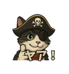 海賊猫のキャプテンぶんた（個別スタンプ：10）