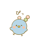 ぴこぴこ日和～青い鳥じぴんちゃんと団子②（個別スタンプ：4）