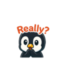 愛らしいペンギン（個別スタンプ：32）