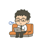 社畜メガネ4（個別スタンプ：9）