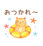 ゆるくてかわいい❤️夏のスタンプ（個別スタンプ：2）