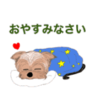 ワンパクなヨークシャーテリア（個別スタンプ：4）