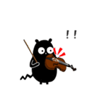 くろこげ♪ヴァイオリン、ヴィオラ弾く（個別スタンプ：27）