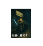 ファンタジー風の駅のホーム（個別スタンプ：2）