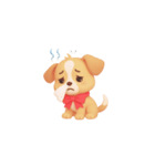 3D子犬スタンプ（文字なし）（個別スタンプ：1）