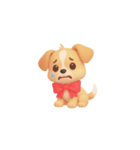 3D子犬スタンプ（文字なし）（個別スタンプ：8）