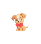 3D子犬スタンプ（文字なし）（個別スタンプ：13）
