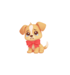 3D子犬スタンプ（文字なし）（個別スタンプ：19）