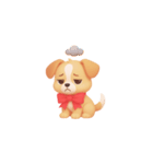 3D子犬スタンプ（文字なし）（個別スタンプ：22）