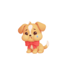 3D子犬スタンプ（文字なし）（個別スタンプ：32）