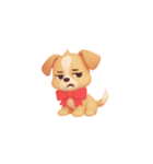 3D子犬スタンプ（文字なし）（個別スタンプ：35）