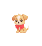 3D子犬スタンプ（文字なし）（個別スタンプ：36）