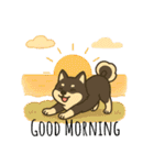 れい✖️るい黒柴犬（個別スタンプ：18）