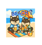 れい✖️るい黒柴犬（個別スタンプ：38）