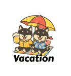 れい✖️るい黒柴犬（個別スタンプ：40）