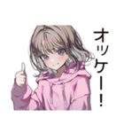ズボラ女子の適当返信☆（個別スタンプ：36）