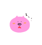 おなかがすいたブタさん（個別スタンプ：3）