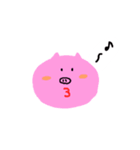 おなかがすいたブタさん（個別スタンプ：15）