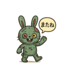 キモかわゾンビうさぎの日常（個別スタンプ：5）
