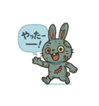 キモかわゾンビうさぎの日常（個別スタンプ：15）