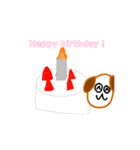 犬のアニメーションスタンプ（個別スタンプ：16）