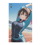 Athletics Women（個別スタンプ：14）