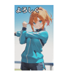 Athletics Women（個別スタンプ：21）