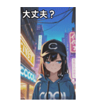 Street tech girls（個別スタンプ：13）